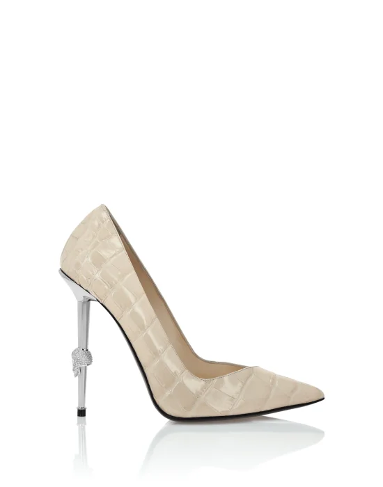 Asymmetric Decolette High Heels 12 Cocco