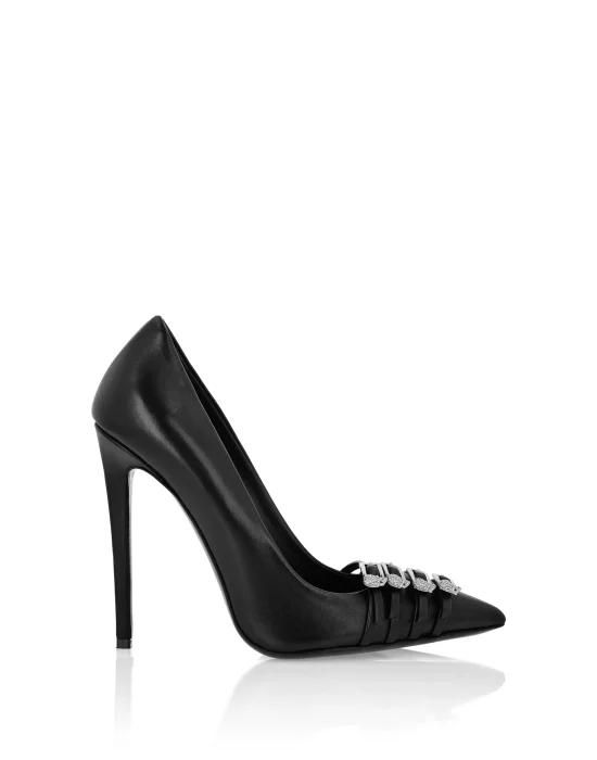 Multi-Strap Nappa Leather Pumps 12
