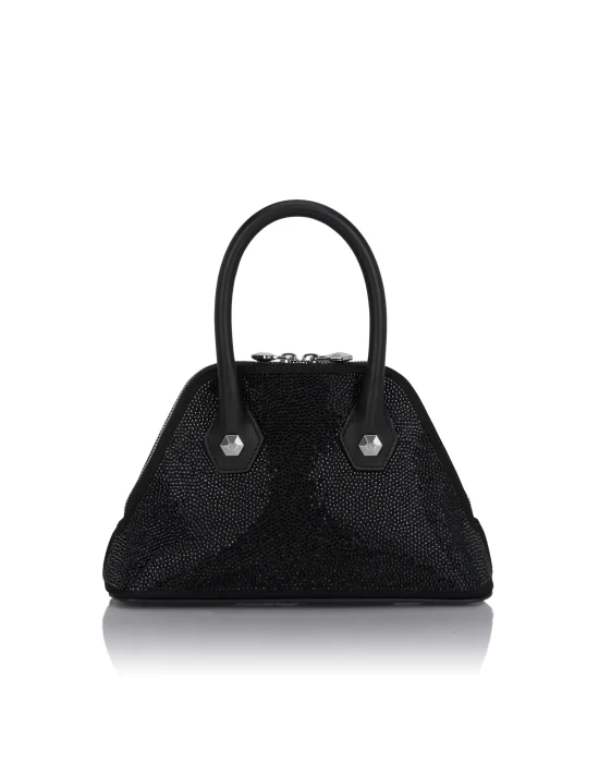 Satin Small Majestic Bag All-Over Strass