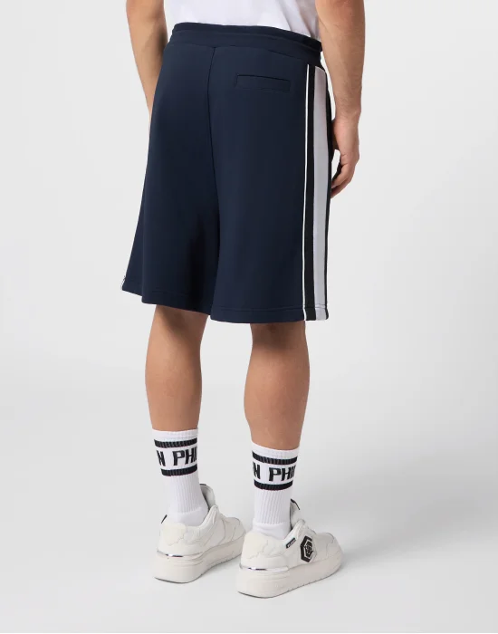 Fleece Shorts Logo Stripe