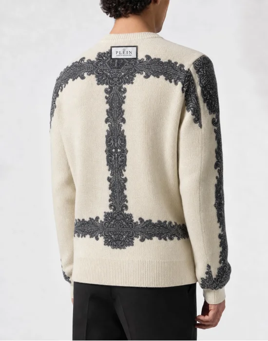 Cashmere Pullover Baroque Skull