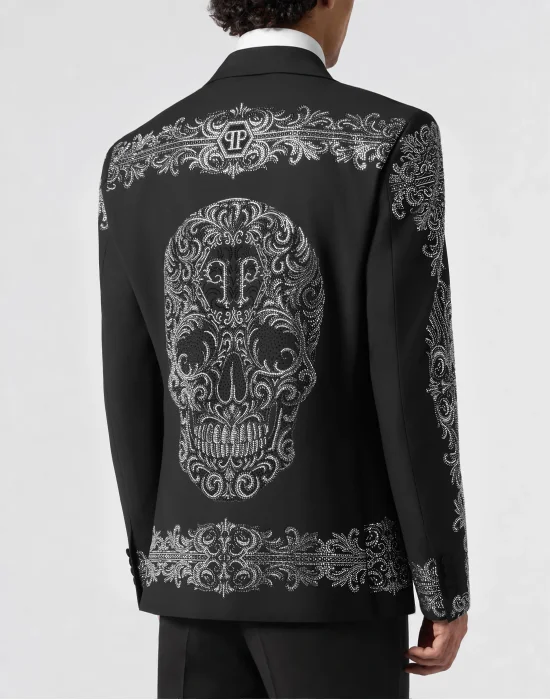 Blazer Baroque Skull Strass
