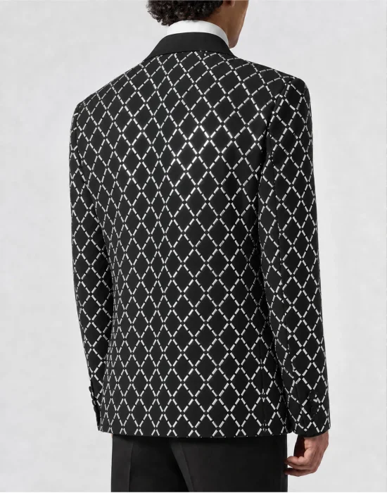 Blazer All-Over Strass Baguettes
