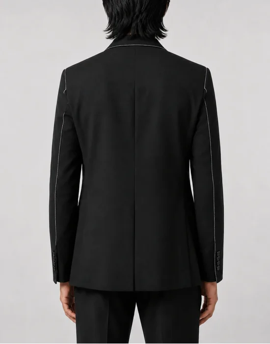 Blazer Contrast Stitching