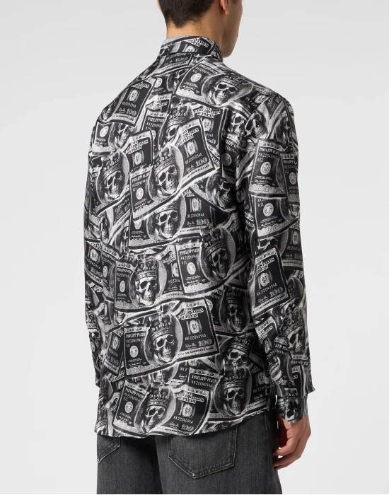 Silk Shirt All-Over Plein Dollar