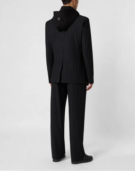 Loose Fit Trousers Pinstripe
