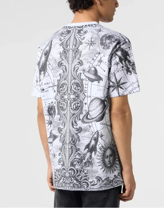 Round Neck T-Shirt All-Over Zodiac