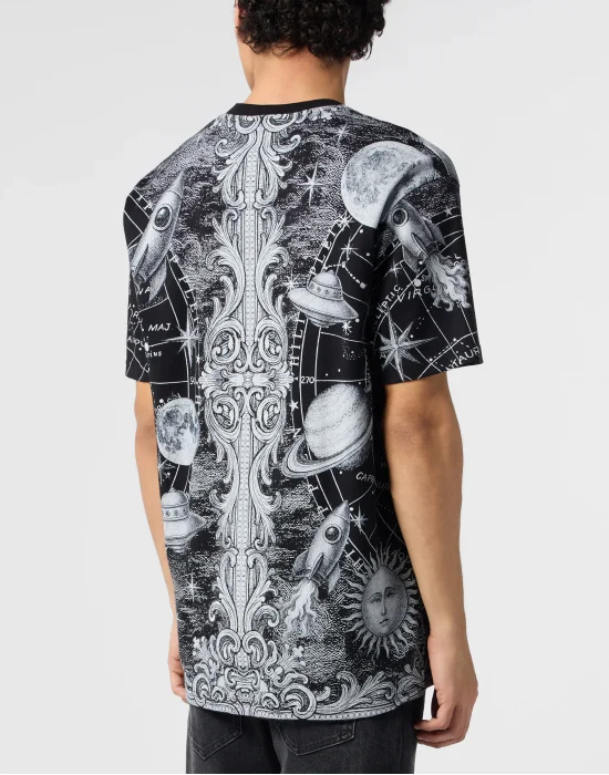 Round Neck T-Shirt All-Over Zodiac