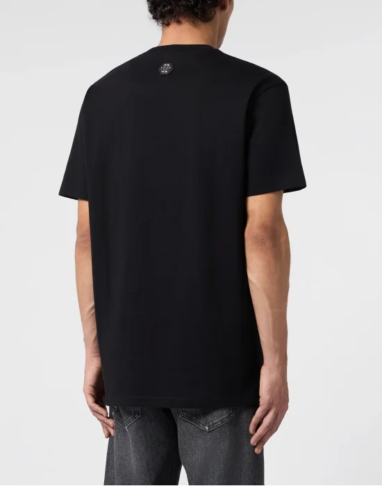 Round Neck T-Shirt Dollar Dripping Skull
