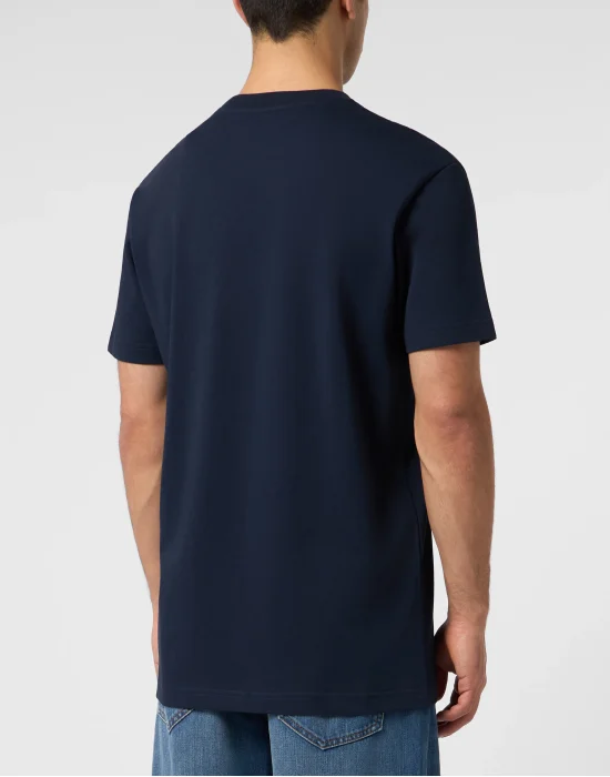 Round Neck T-Shirt Hexagon Pocket