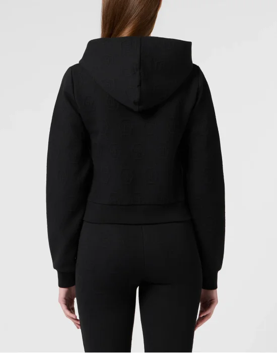 Zip Hoodie Jacquard Monogram