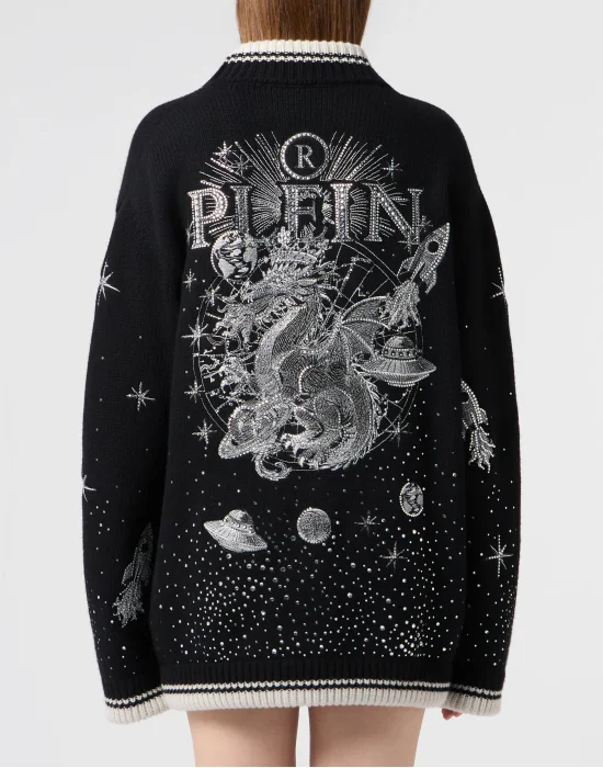 Wool Knitted Cardigan Zodiac