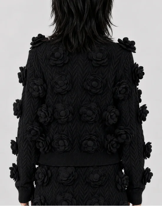 Knitted Cardigan Roses