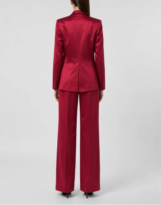 Dame Fit Double Breasted Blazer Flower