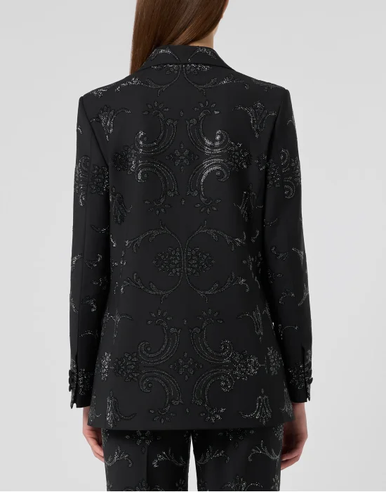 Boyfriend's Fit Blazer Baroque Strass