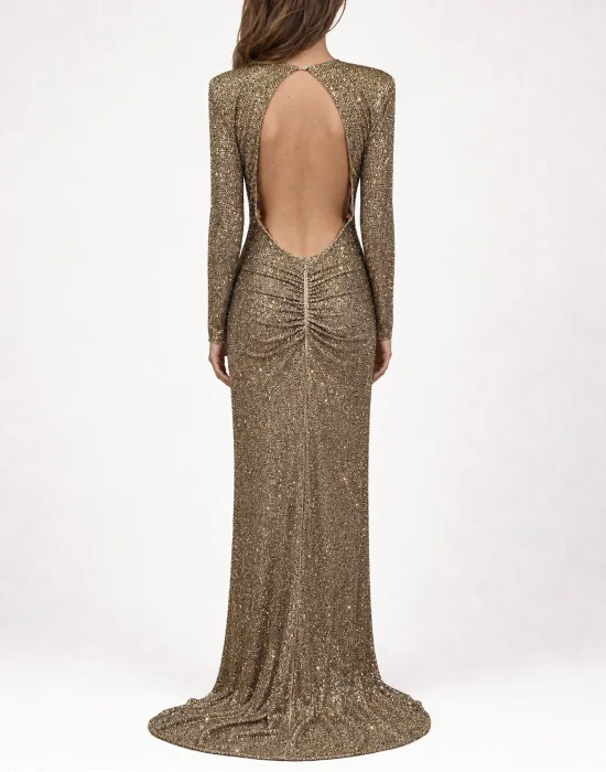 Long Dress Piercing Strass