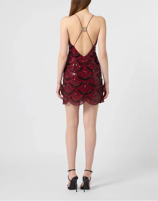 Mini Dress Shiny Waves
