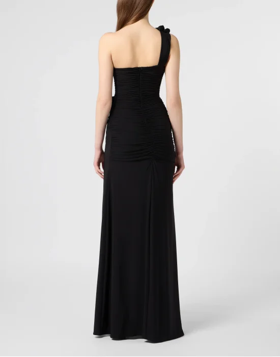 Long Dress Flower Piercing