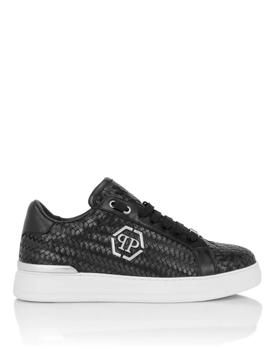 Weaved Leather Sneakers Hexagon