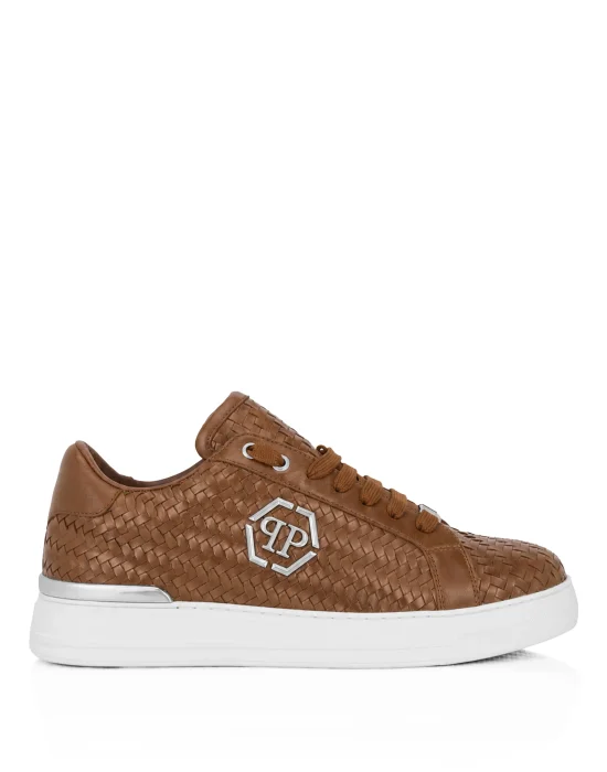 Weaved Leather Sneakers Hexagon