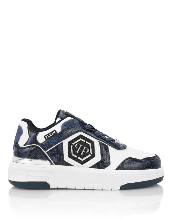 Low-Top Sneakers SK8R PLEIN Python Print
