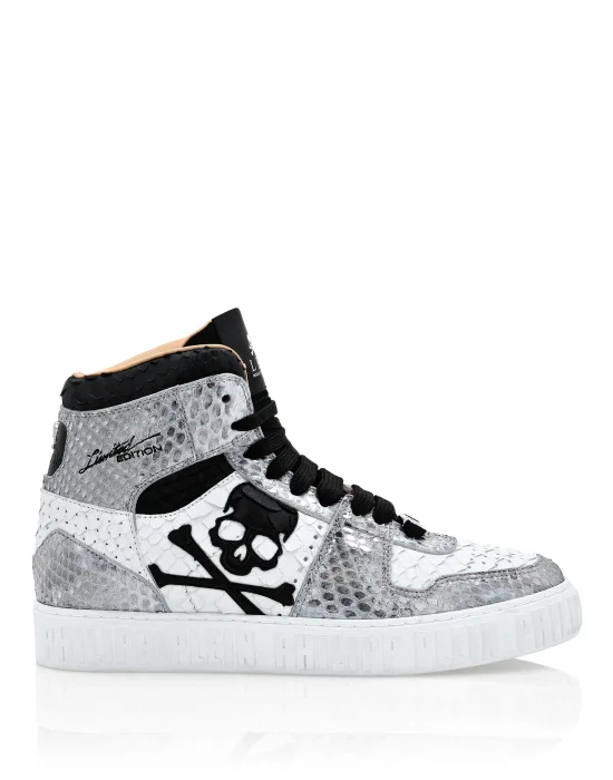 HI-TOP SNEAKERS NOTORIOUS PYTHON SKULL