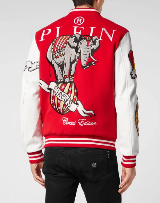 College Bomber with Woolen cloth base Toile de Circus