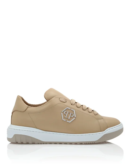 Leather Lo-Top Sneakers Skull&Bones