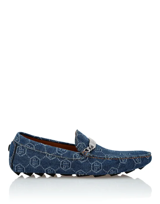 Denim Moccasin Monogram