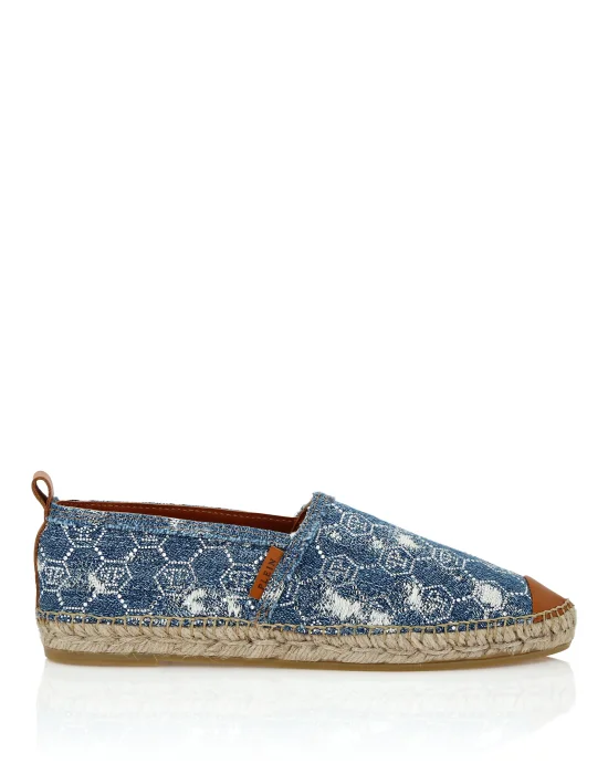 Denim Espadrillas Strass