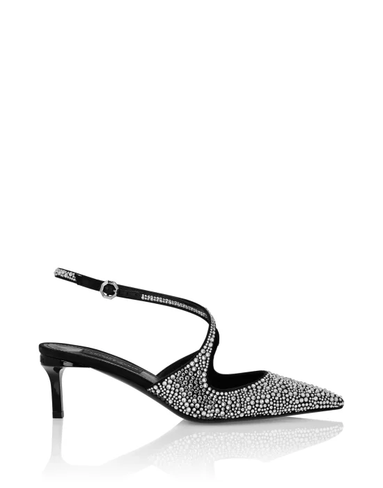 Slingback Shoes Strass