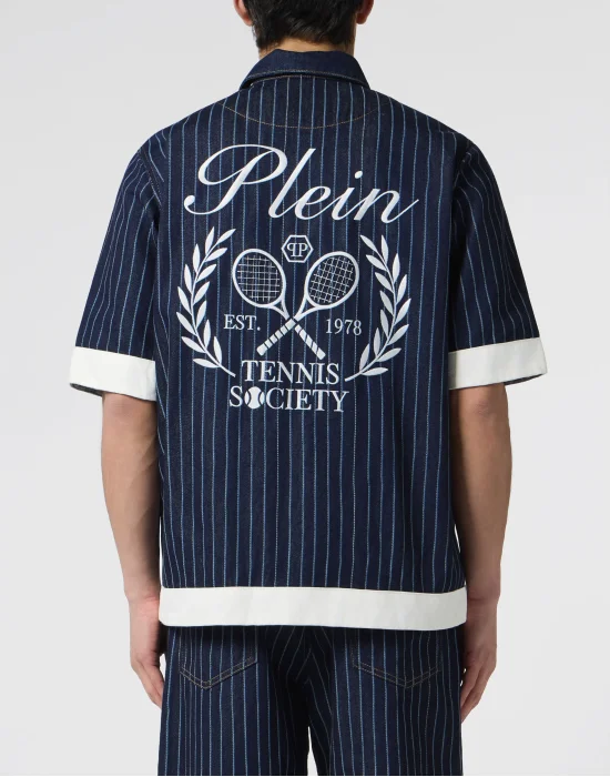 Shortsleeve Denim Overshirt Tennis