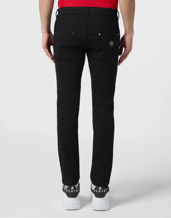 Rockstar Fit Jeans Embroidery Monogram