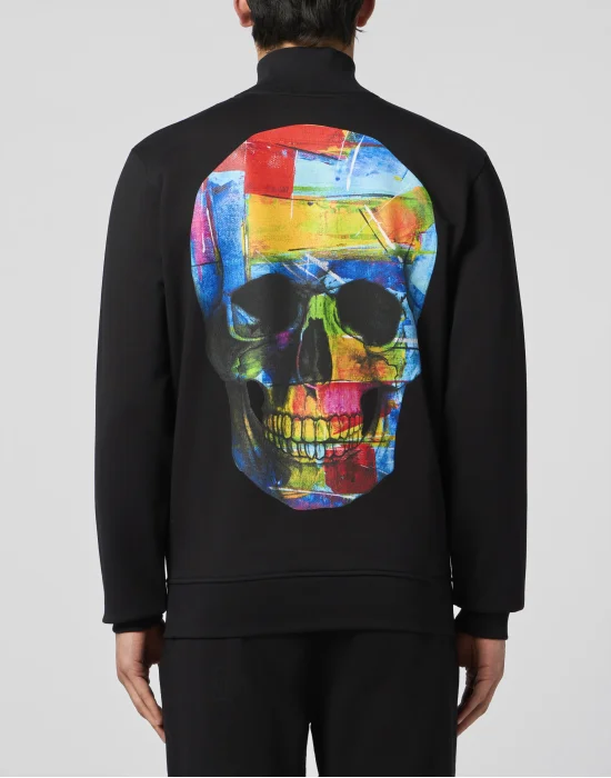 Tracksuit Jacket Painted Skull