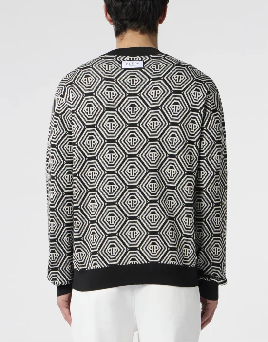 Round Neck Pullover Monogram 70's