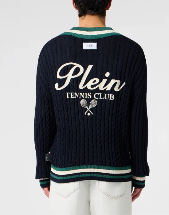 V-Neck Pullover Plein Tennis