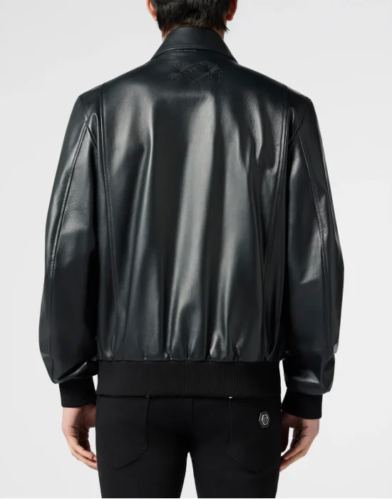 Nappa Leather Bomber Palms