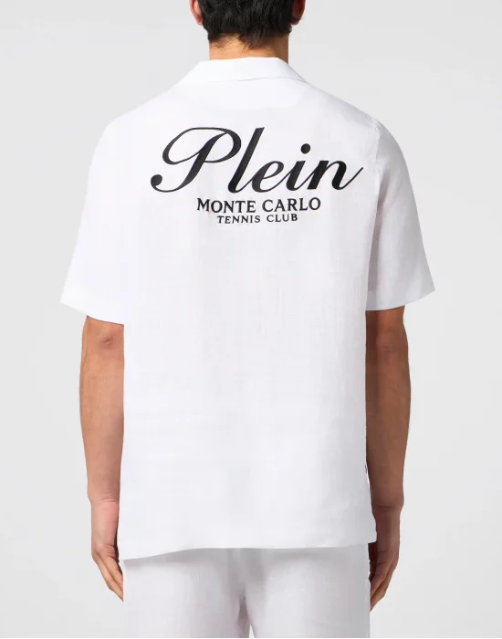 Linen Bowling Shirt Tennis Club