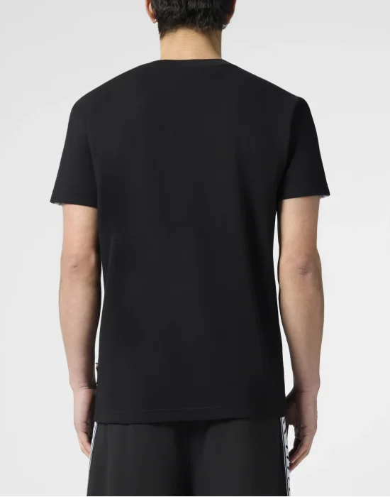 Piquet Round Neck T-Shirt Plein Tennis