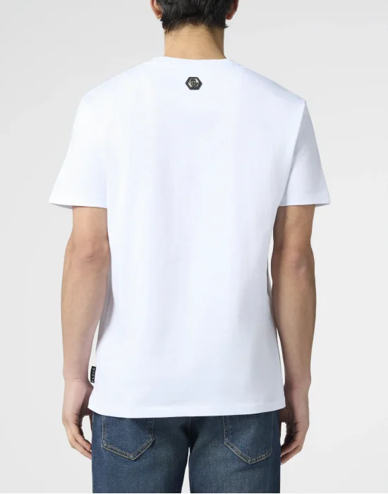 Round Neck T-Shirt Skull Stones