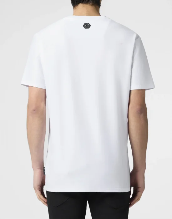 Round Neck T-Shirt Jacquard Skull
