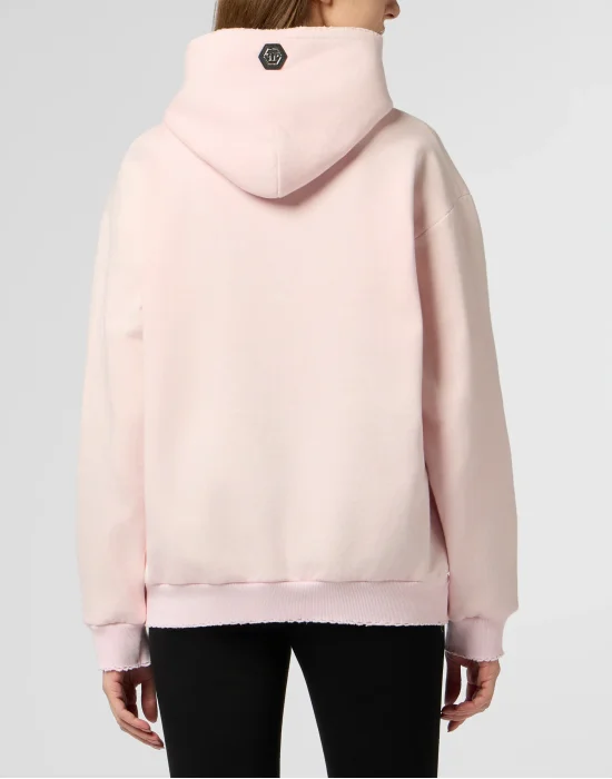 Washed Hoodie Tennis Club Crystals