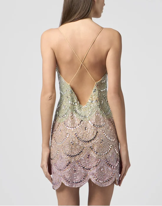 Mini Dress Multicolor Waves