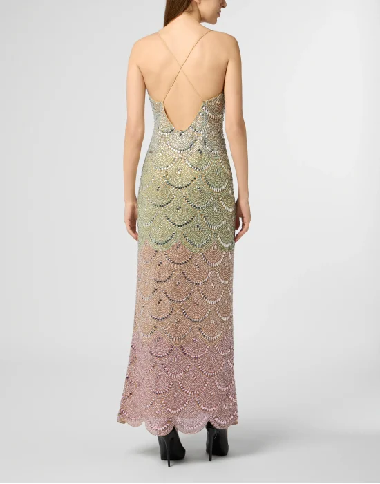 Long Dress Multicolor Waves