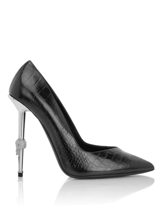 Patent Leather Decolletes Skull Heel 12