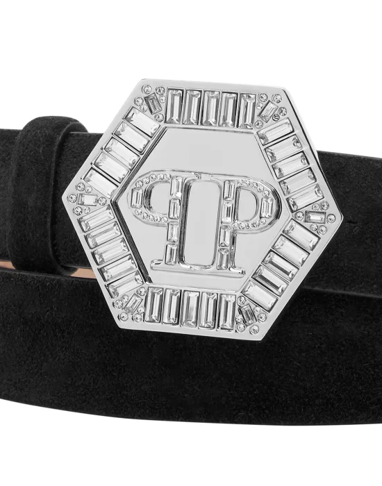 Suede Belt Hexagon