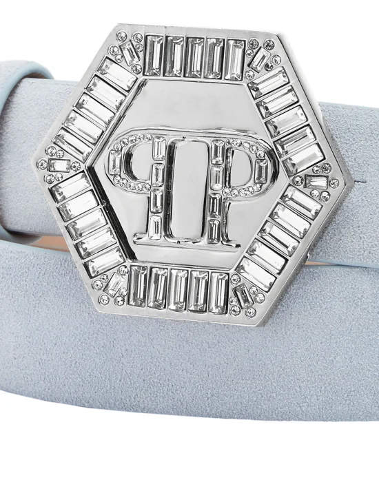 Suede Belt Hexagon