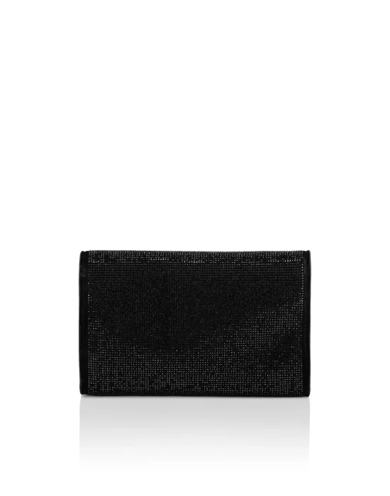 Suede/Strass Clutch