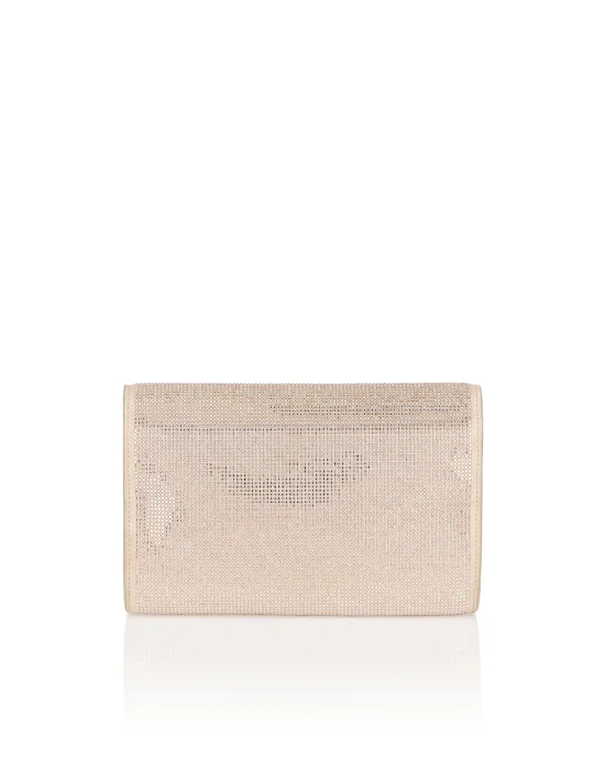 Suede/Strass Clutch