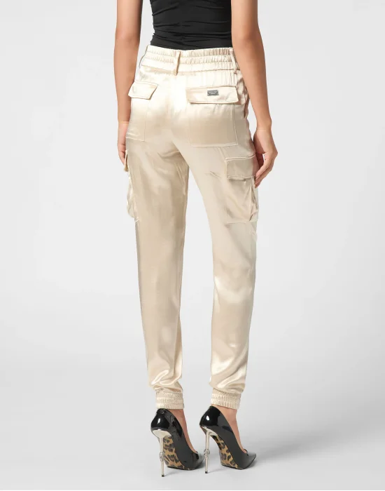 Satin Jogging Cargo Pants
